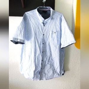 Steve Jeans Short Sleeve Dress Shirt Size 4X